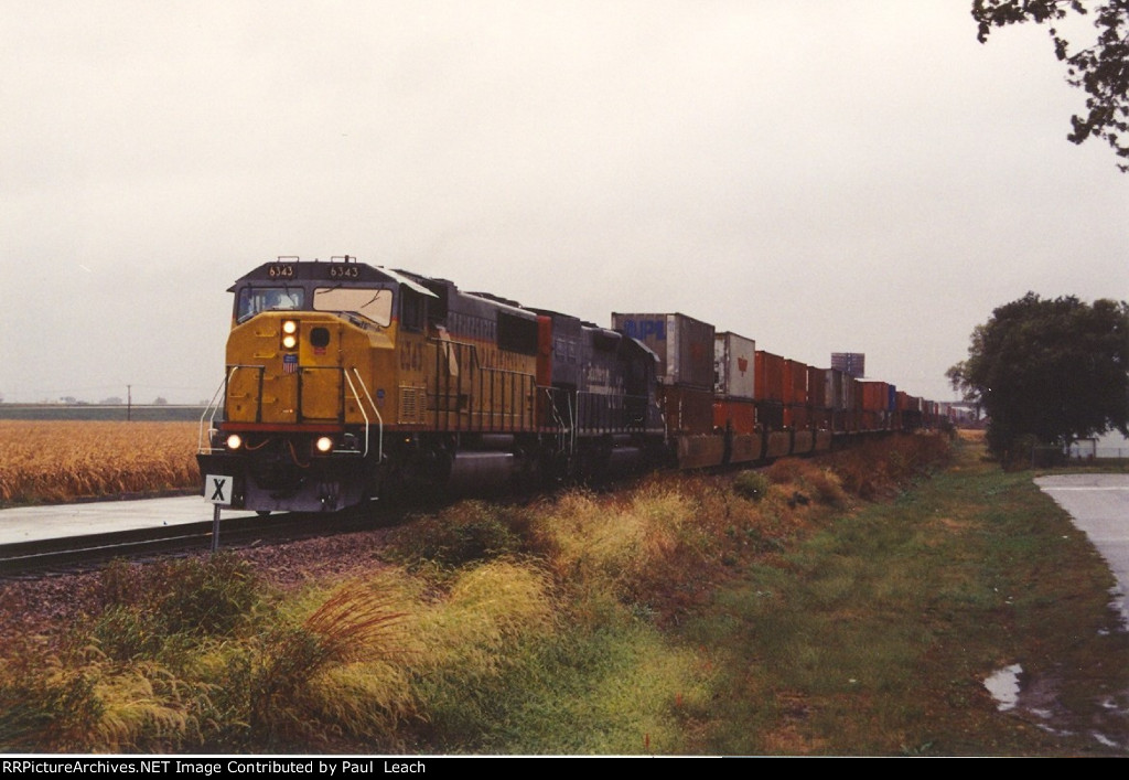 Eastbound stack train
